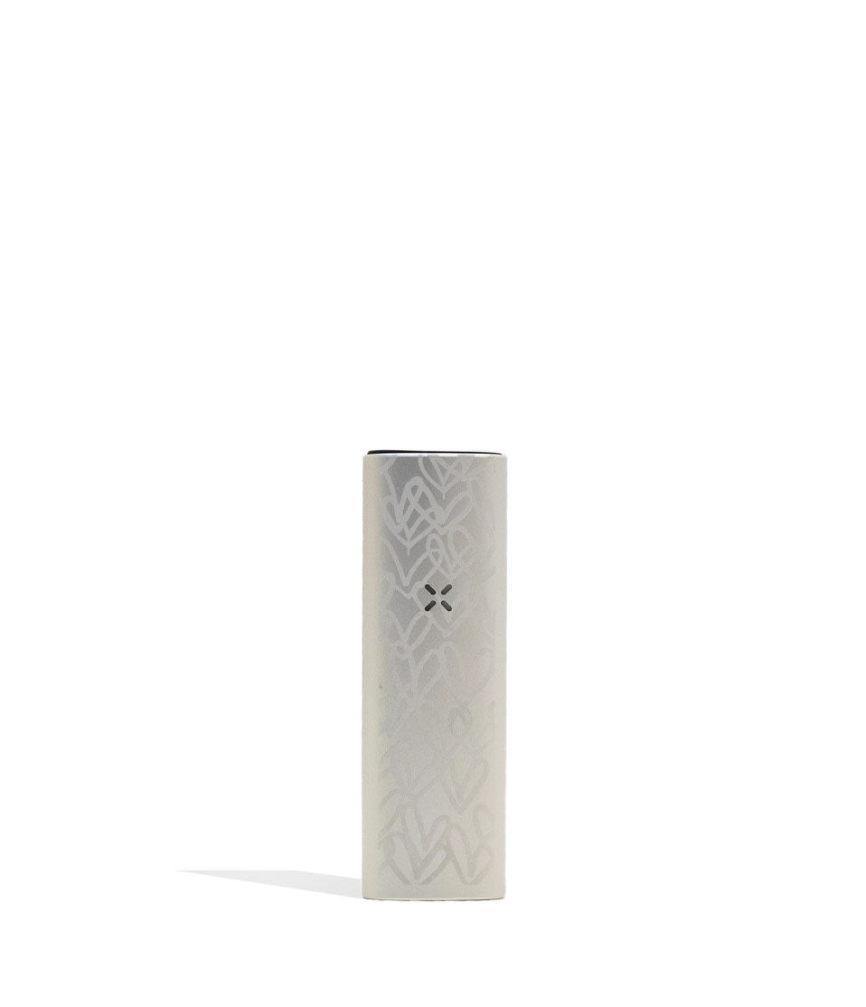 Platinum JGoldcrown x PAX Mini Dry Herb Vaporizer Front View on White Background