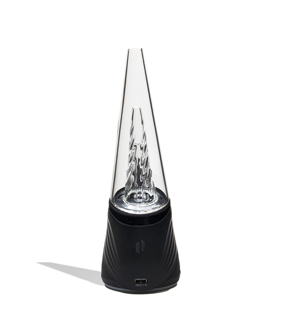 Onyx Puffco Peak Pro Concentrate Vaporizer with 3DXL Atomizer back view on white background