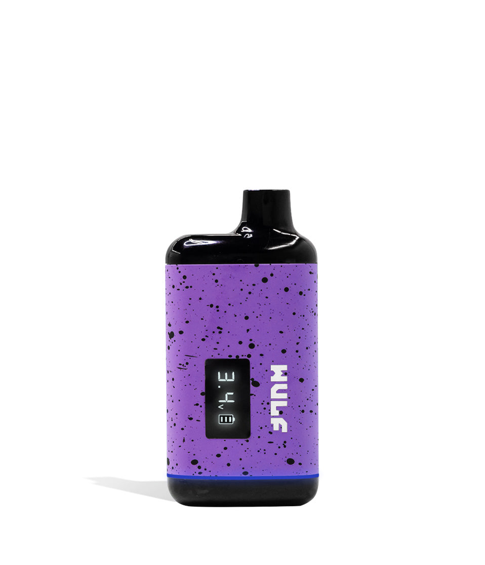 Purple-Black Spatter Wulf Mods Recon Cartridge Vaporizer on white background